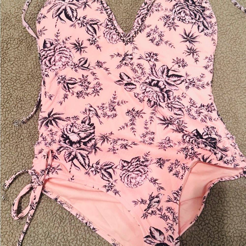 Seafolly Pink Floral One Piece Swimsuit nwot US size 10. Aus 14